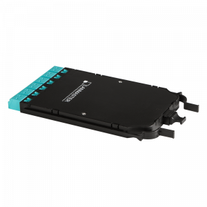 Компактная MPO кассета OM3, 12xLC, тип B, низкие потери, черная